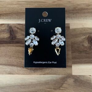 Jcrew J Crew rhinestone earrings new with tags